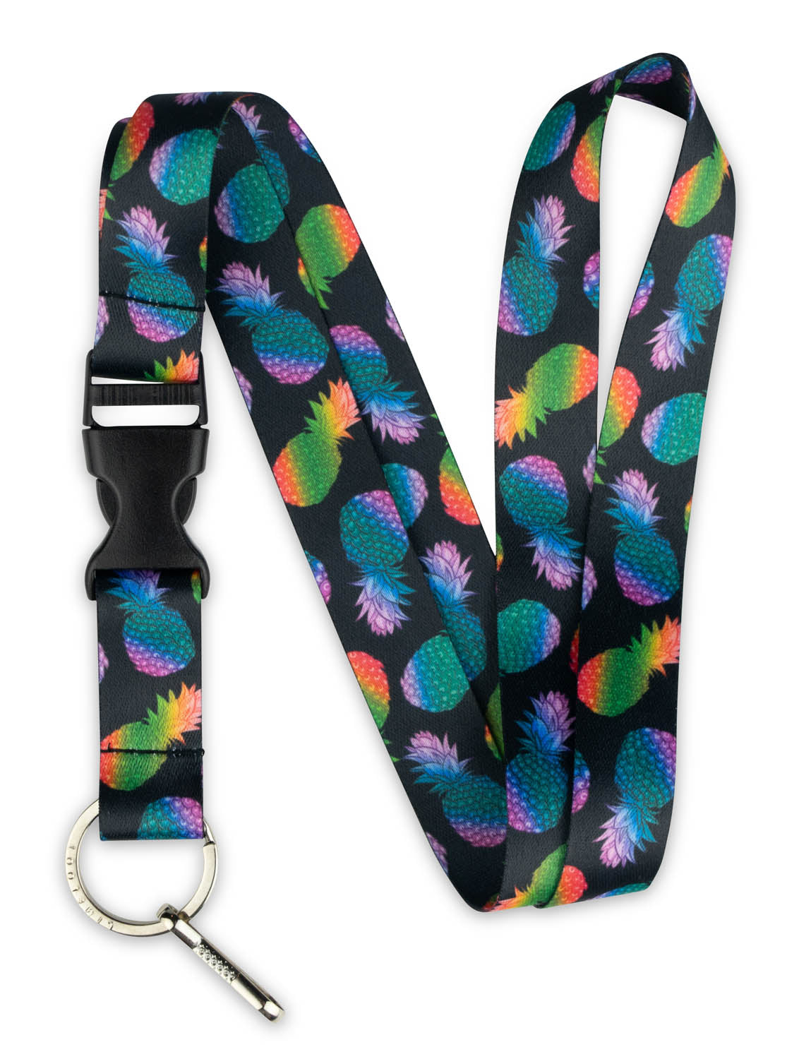 Colorful Pineapples Lanyard - 1 - Limeloot