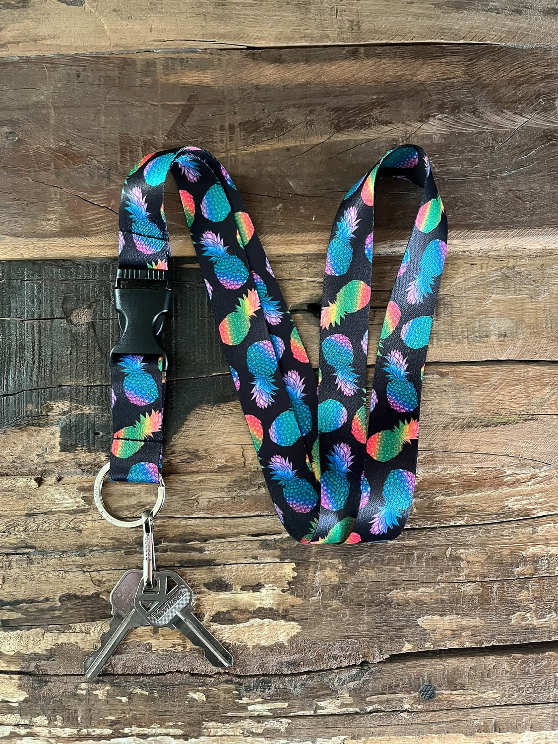 Colorful Pineapples Lanyard - 2 - Limeloot