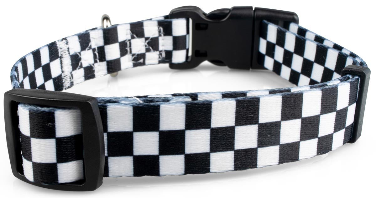 Checkered Dog Collar - 2 - Limeloot