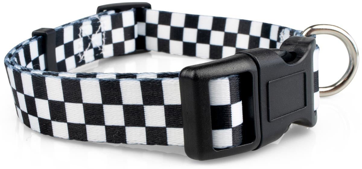 Checkered Dog Collar - 1 - Limeloot