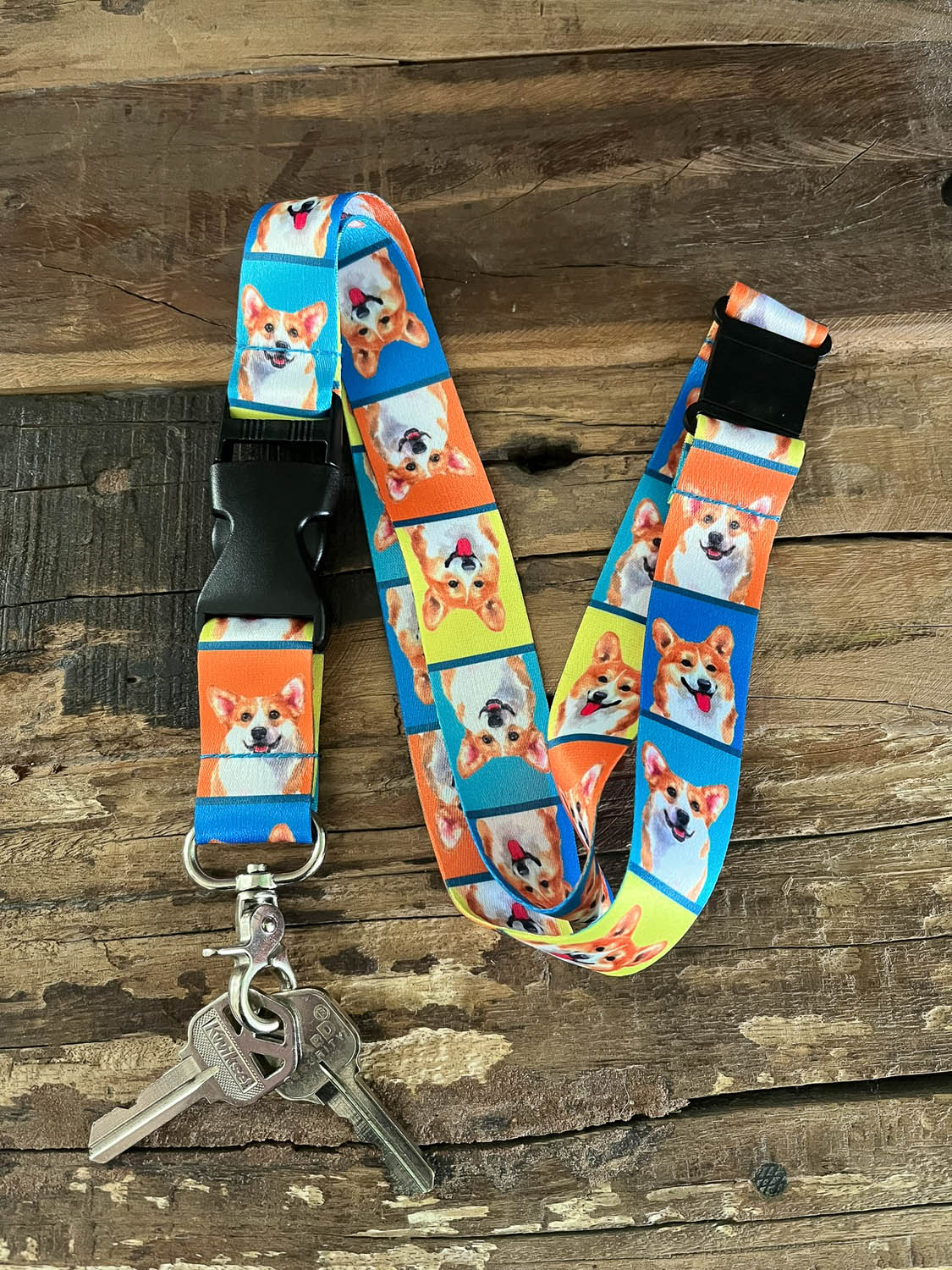 Corgi Lanyard, 1 inch Wide - 2 - Limeloot