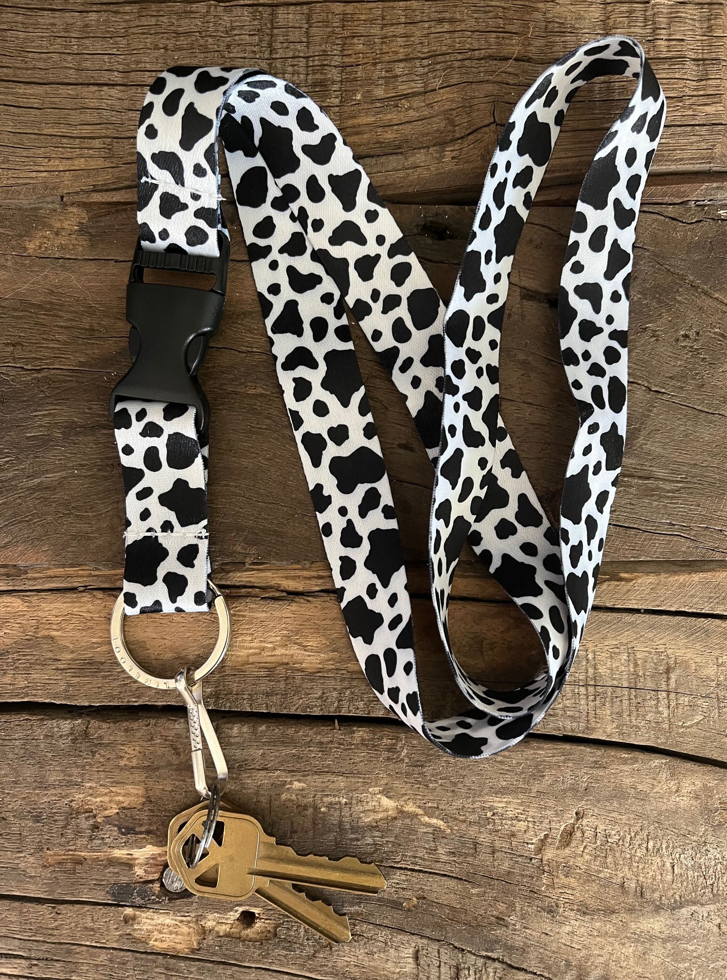 Cow Print Lanyard - 3 - Limeloot