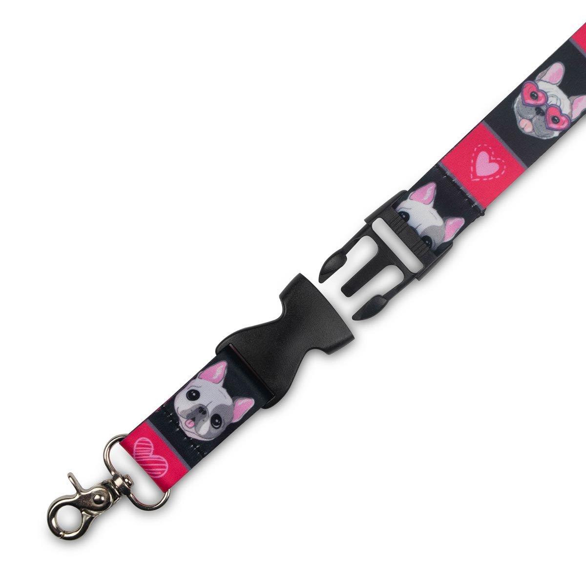 French Bulldog Lanyard, 1 inch Wide - 3 - Limeloot