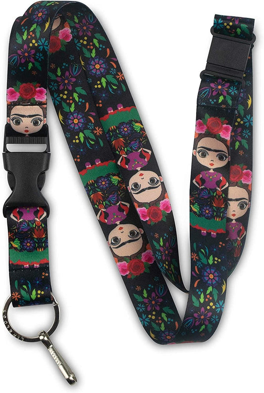 Frida Kahlo Lanyards with Breakaway - 1 - Limeloot