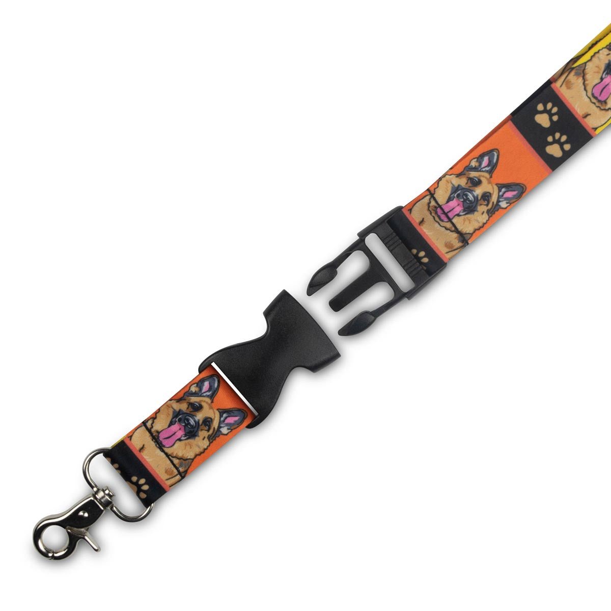 German Shepherd Lanyard, 1 inch Wide - 3 - Limeloot