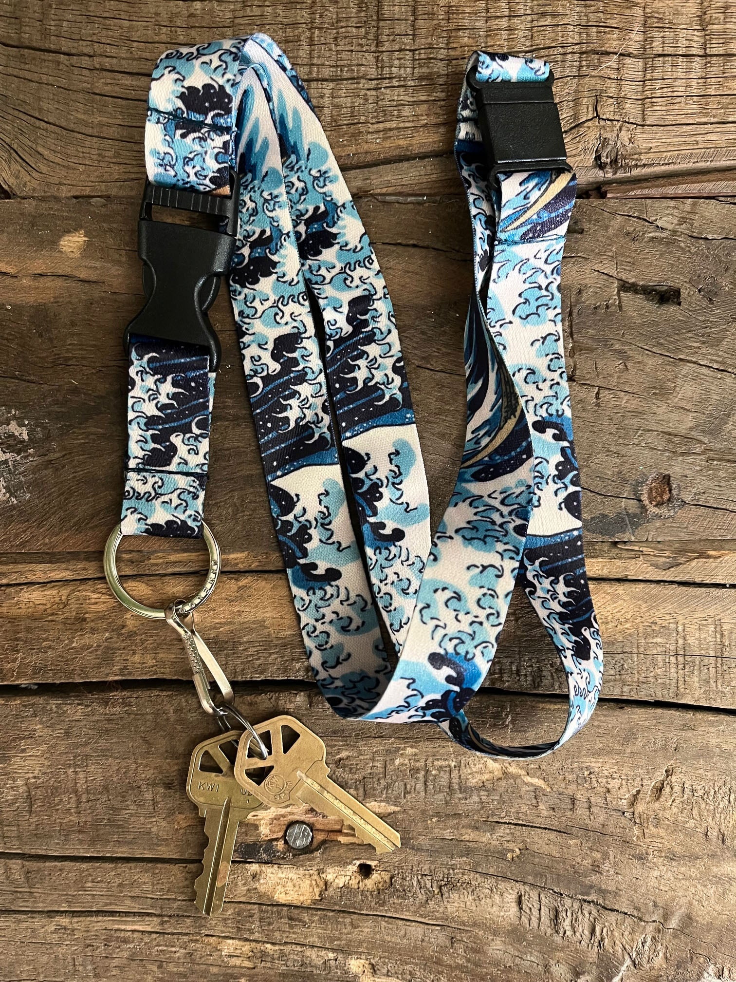 Hokusai The Wave Lanyard with Breakaway - 3 - Limeloot