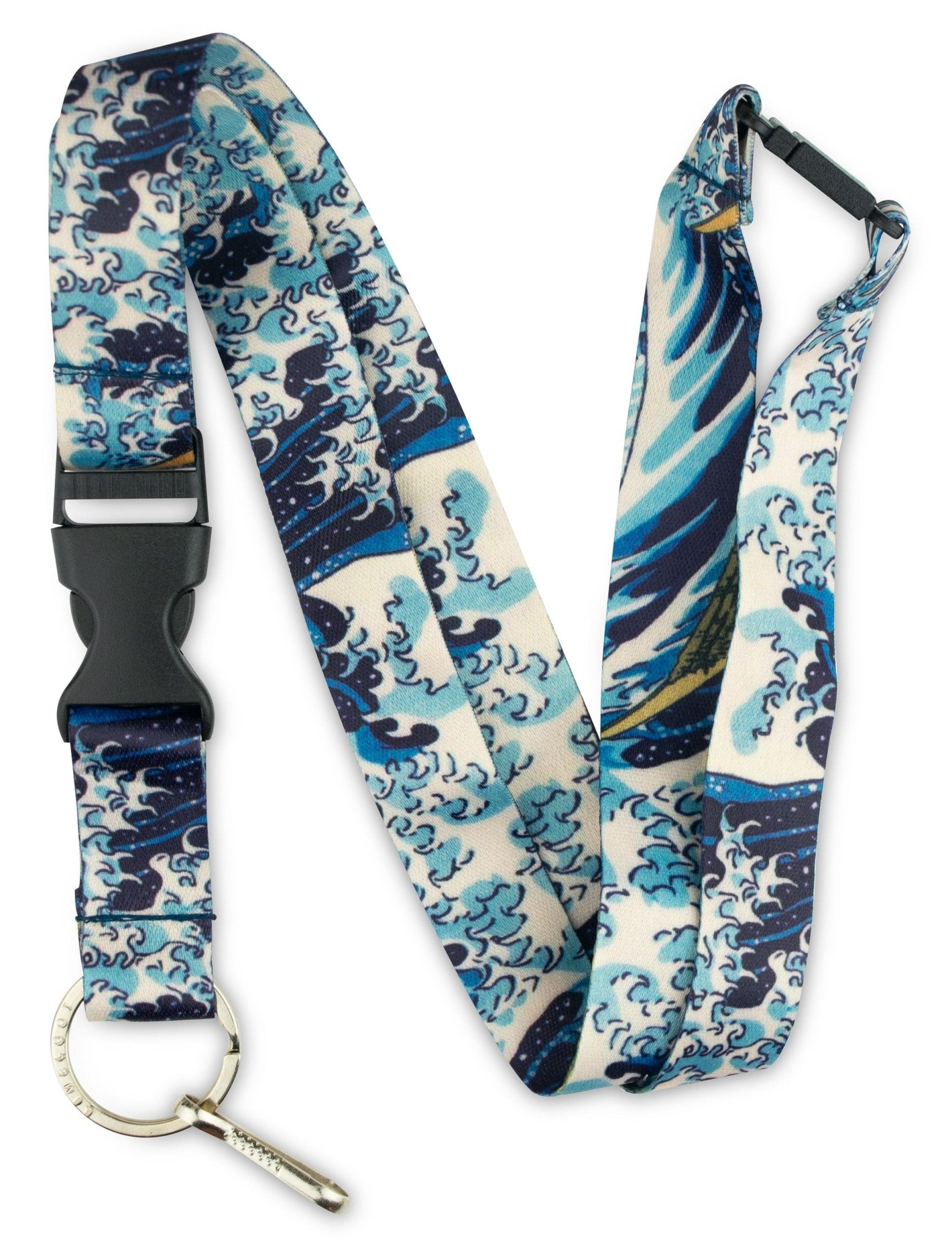 Hokusai The Wave Lanyard with Breakaway - 1 - Limeloot