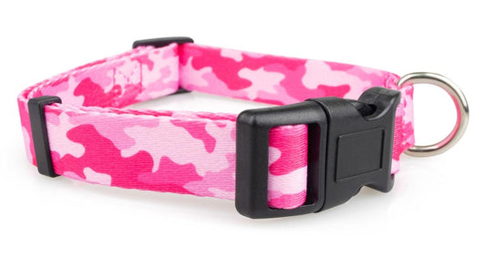 Pink Camo Dog Collar - 1 - Limeloot