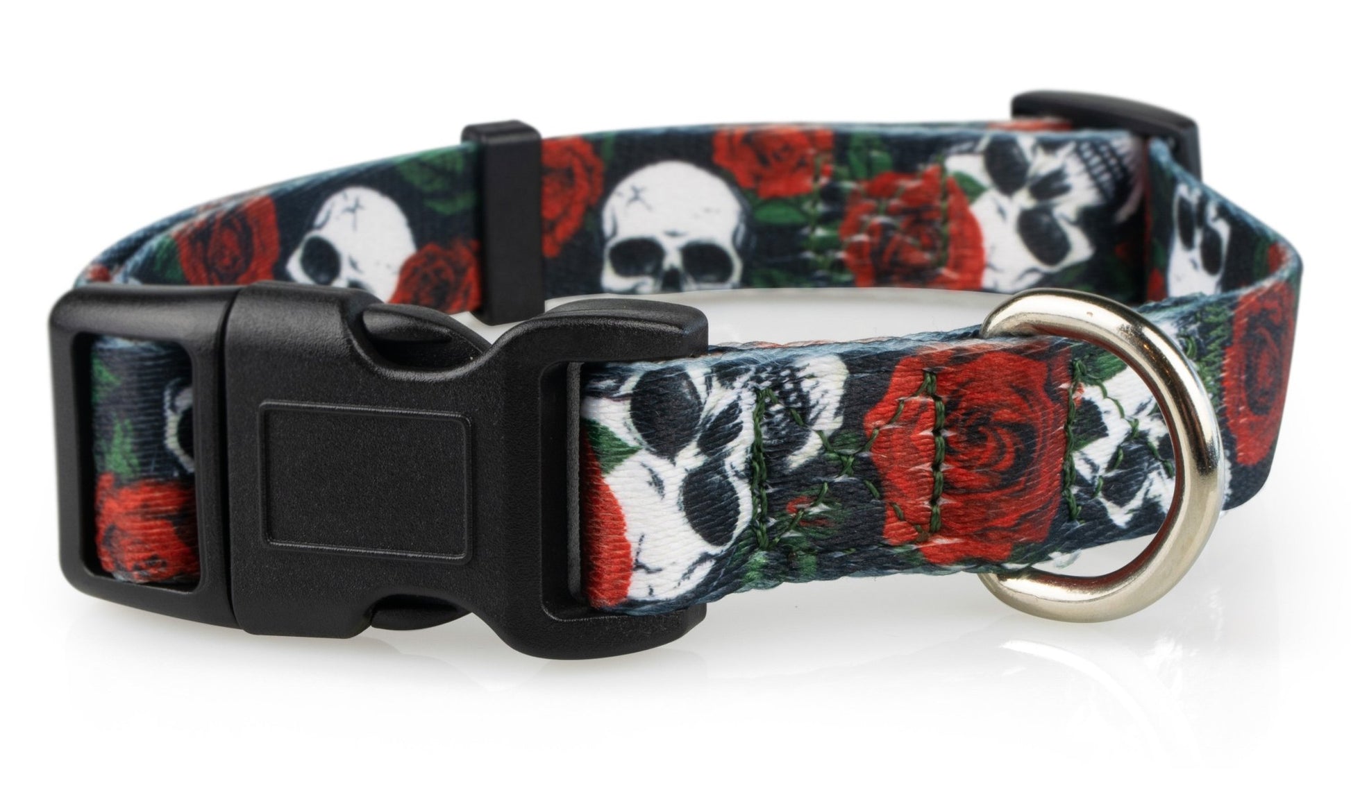 Skulls and Roses Dog Collar - 2 - Limeloot