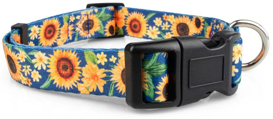 Sunflowers Dog Collar - 1 - Limeloot