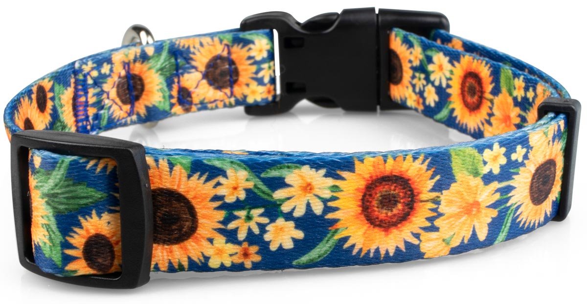 Sunflowers Dog Collar - 2 - Limeloot